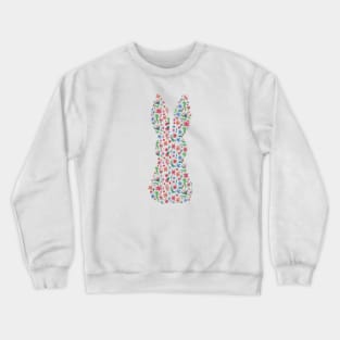 Cute Bunny Face Leopard Glasses Easter Crewneck Sweatshirt